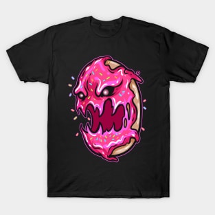 Scary Horror Monster Zombie Donut Halloween T-Shirt